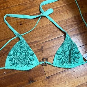 Victoria’s Secret outlet size medium thin bikini top Green with Mandala Pattern